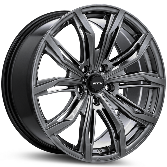 083260 - RTX Black Widow 18X8 5X114.3 ET 42mm Hyper Black - RTX Wheels Canada
