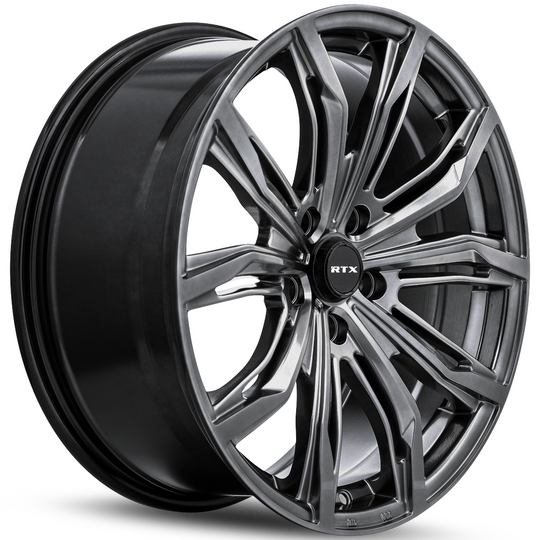 083260 - RTX Black Widow 18X8 5X114.3 ET 42mm Hyper Black - RTX Wheels Canada