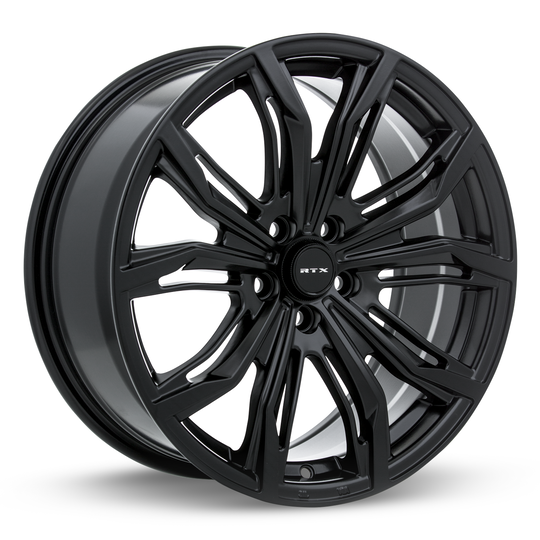 082400 - RTX Black Widow 16X7 5X100 ET 35mm Satin Black - RTX Wheels Canada