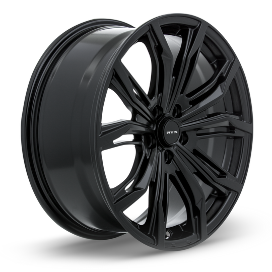 082692 - RTX Black Widow 17X7.5 5X115 ET 42mm Satin Black - RTX Wheels Canada