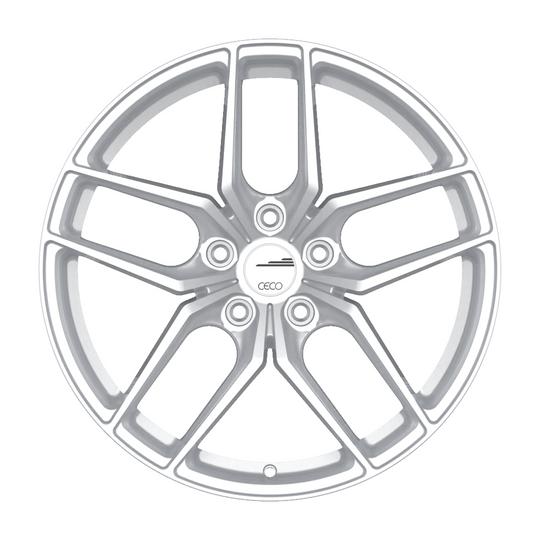 178623 - Ceco C01 16X7 5X114.3 ET 40mm Hyper Silver - Ceco Wheels Canada