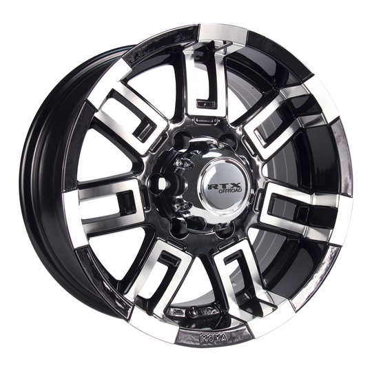 081009 - RTX Offroad Crush 16X8 5X114.3 ET 12mm Black Machined -  RTX Wheels Canada