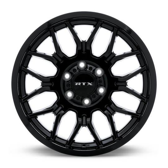 163753 - RTX Offroad Claw 18X9 8X180 ET -12mm Gloss Black -  RTX Wheels Canada