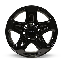 Charger l'image dans la galerie, 082740 - RTX Courier 16X7 6X130 ET 30mm Gloss Black - RTX Wheels Canada