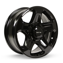 Charger l'image dans la galerie, 082740 - RTX Courier 16X7 6X130 ET 30mm Gloss Black - RTX Wheels Canada