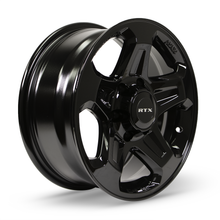 Charger l'image dans la galerie, 082740 - RTX Courier 16X7 6X130 ET 30mm Gloss Black - RTX Wheels Canada