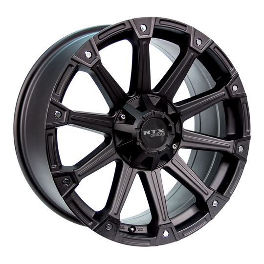 081310 - RTX Offroad Dune 20X9 6X135 / 6X139.7 ET 25mm Matte Black -  RTX Wheels Canada
