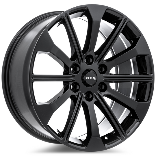 083218 - RTX OE FD02 20X9 6X135 ET 30mm Gloss Black -  RTX Wheels Canada