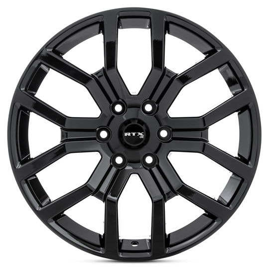 083207 - RTX OE FD01 17X8.5 6X135 ET 30mm Gloss Black -  RTX Wheels Canada