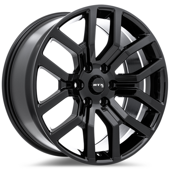 083209 - RTX OE FD01 20X9 6X135 ET 30mm Gloss Black -  RTX Wheels Canada