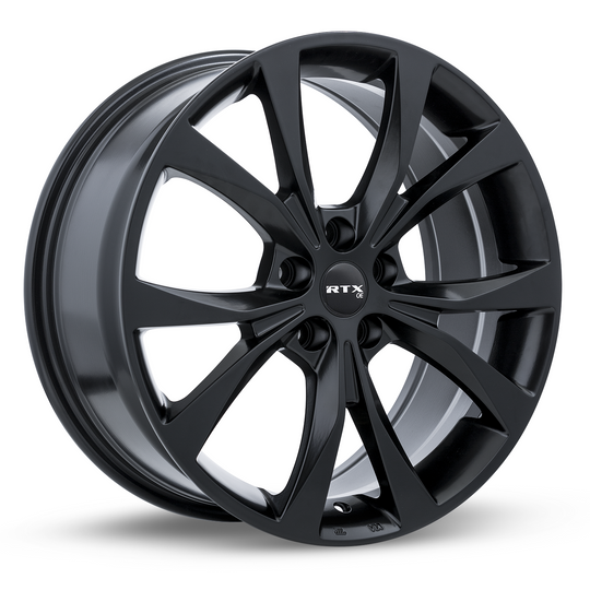 083057 - RTX OE Flint 17X7 5X108 ET 42mm Satin Black -  RTX Wheels Canada