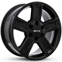 Charger l'image dans la galerie, 082179 - RTX Glacier 17X8 6X139.7 ET 15mm Satin Black - RTX Wheels Canada