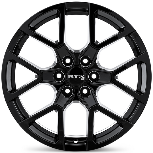 083236 - RTX OE GM02 18X8 6X120 ET 35mm Gloss Black -  RTX Wheels Canada