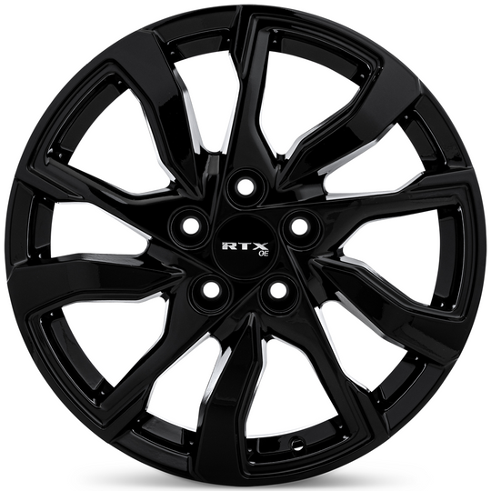 083268 - RTX OE GM07 18X7 5X115 ET 42mm Gloss Black -  RTX Wheels Canada