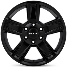 Charger l'image dans la galerie, 082179 - RTX Glacier 17X8 6X139.7 ET 15mm Satin Black - RTX Wheels Canada