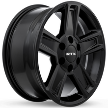Charger l'image dans la galerie, 082179 - RTX Glacier 17X8 6X139.7 ET 15mm Satin Black - RTX Wheels Canada
