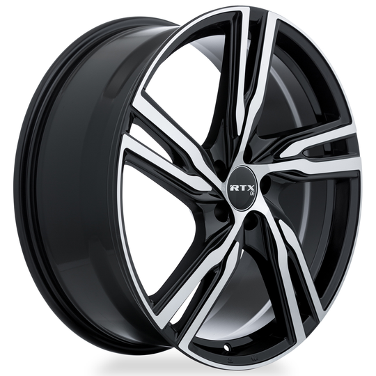 082980 - RTX OE Gothenburg 20X8 5X108 ET 45mm Gloss Black Machined -  RTX Wheels Canada