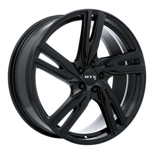 082997 - RTX OE Gothenburg 20X8 5X108 ET 45mm Gloss Black -  RTX Wheels Canada