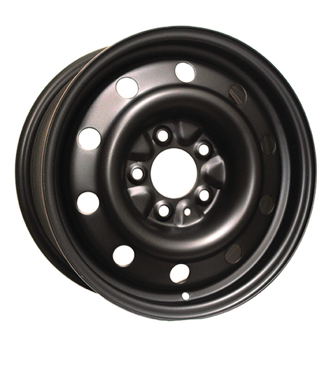 H2150AM - RTX Steel Wheel 15X6.5 5X114.3 ET 40mm Black - RTX Wheels Canada