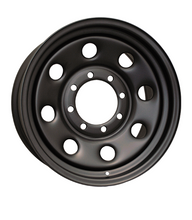 Load image into Gallery viewer, H2185AM - RTX Steel Wheel 17X8 8X165.1 ET 25mm Black - RTX Wheels Canada