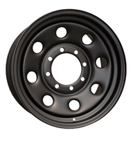 Charger l'image dans la galerie, H3601AM - RTX Steel Wheel 18X8 8X170 ET 20mm Black - RTX Wheels Canada