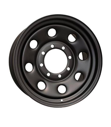 H5195AM - RTX Steel Wheel 16X6.5 8X165.1 ET 29mm Black - RTX Wheels Canada
