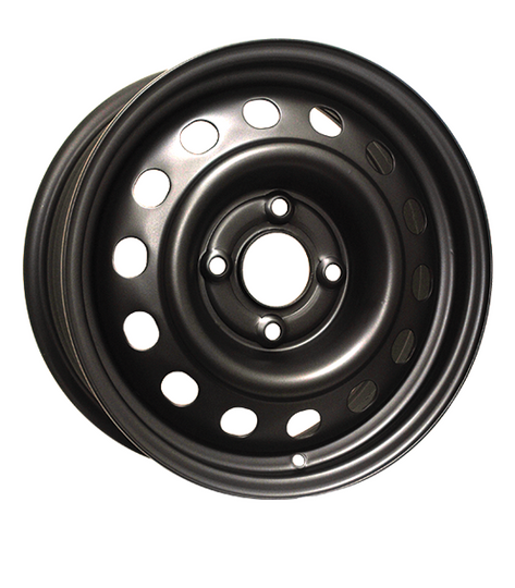 H62302AM - RTX Steel Wheel 15X6 4X114.3 ET 42mm Black - RTX Wheels Canada