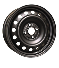 Load image into Gallery viewer, H63828AM - RTX Steel Wheel 15X6 4X100 ET 45mm Black - RTX Wheels Canada