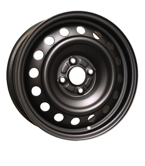H63828AM - RTX Steel Wheel 15X6 4X100 ET 45mm Black - RTX Wheels Canada