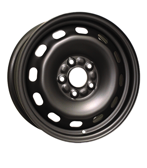 H63897AM - RTX Steel Wheel 15X6.5 5X114.3 ET 45mm Black - RTX Wheels Canada
