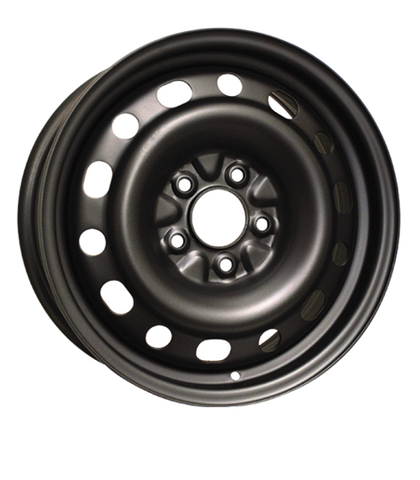H64855AM - RTX Steel Wheel 16X6.5 5X114.3 ET 45mm Black - RTX Wheels Canada