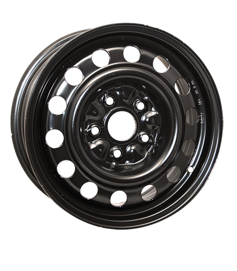 H69294AM - RTX Steel Wheel 15X6.5 5X114.3 ET 45mm Black - RTX Wheels Canada