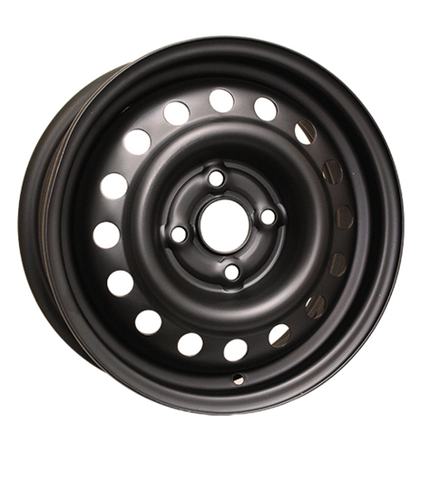 H69313AM - RTX Steel Wheel 14X5.5 4X100 ET 45mm Black - RTX Wheels Canada