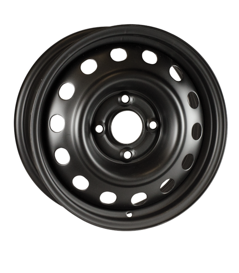 H70696AM - RTX Steel Wheel 15X6 4X114.3 ET 42mm Black - RTX Wheels Canada
