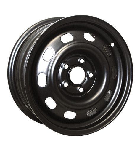 H8011AM - RTX Steel Wheel 14X6 5X100 ET 40mm Black - RTX Wheels Canada