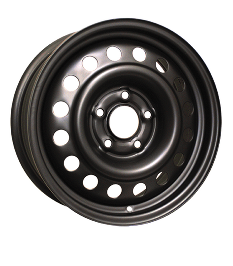 H8054AM - RTX Steel Wheel 15X6 5X110 ET 40mm Black - RTX Wheels Canada