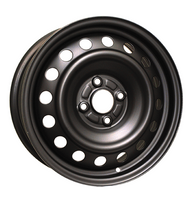 Load image into Gallery viewer, H8077AM - RTX Steel Wheel 15X6 4X100 ET 45mm Black - RTX Wheels Canada