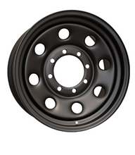 Load image into Gallery viewer, H8096AM - RTX Steel Wheel 18X8 8X180 ET 25mm Black - RTX Wheels Canada