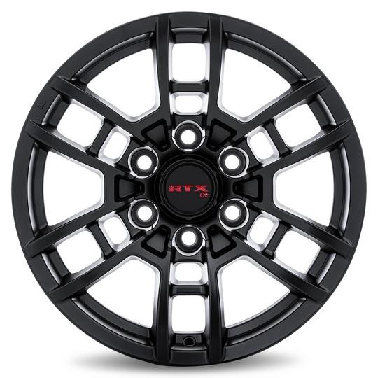 163701 - RTX OE Hilux 17X8 6X139.7 ET 5mm Satin Black -  RTX Wheels Canada