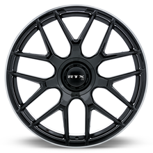 Charger l'image dans la galerie, 507421 - RTX OE Leonburg 20X8.5 5X112 ET 38mm Gloss Black with Machined Edge -  RTX Wheels Canada