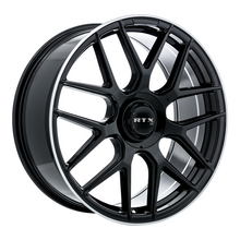 Load image into Gallery viewer, 507425 - RTX OE Leonburg 21X9.5 5X112 ET 38mm Gloss Black with Machined Edge -  RTX Wheels Canada