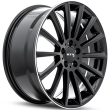 Load image into Gallery viewer, 083248 - RTX OE MB02 19X8 5X112 ET 38mm Gloss Black with Machined Lip -  RTX Wheels Canada