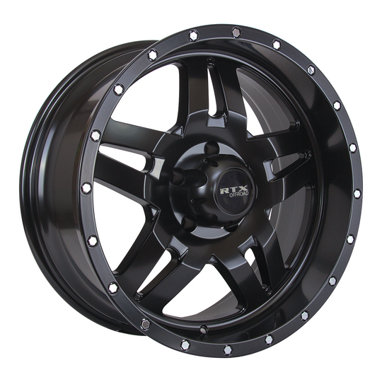 081701 - RTX Offroad Mesa 17X9 5X139.7 ET 0mm Satin Black -  RTX Wheels Canada