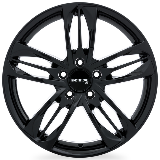 082714 - RTX OE Minato 19X8.5 5X114.3 ET 45mm Gloss Black -  RTX Wheels Canada