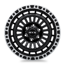 Load image into Gallery viewer, 083134 - RTX Offroad Moab 18X9 5X127 ET -15mm Gloss Black Machined Lip -  RTX Wheels Canada