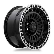 Load image into Gallery viewer, 083132 - RTX Offroad Moab 18X9 6X139.7 ET 0mm Gloss Black Machined Lip -  RTX Wheels Canada