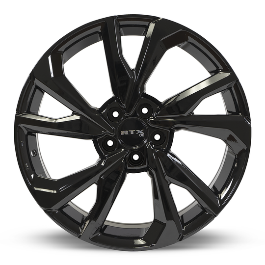 082235 - RTX OE Nikko 18X8 5X114.3 ET 45mm Gloss Black -  RTX Wheels Canada
