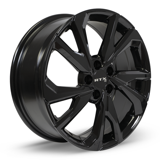 082235 - RTX OE Nikko 18X8 5X114.3 ET 45mm Gloss Black -  RTX Wheels Canada