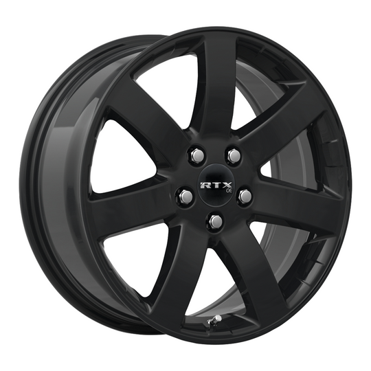 082838 - RTX OE Nagano 17X7.5 5X114.3 ET 45mm Gloss Black -  RTX Wheels Canada
