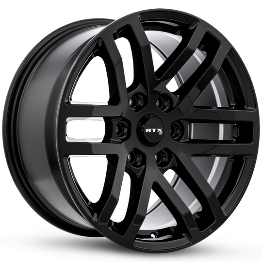 082876 - RTX OE Oak 20X9 6X135 ET 30mm Gloss Black -  RTX Wheels Canada